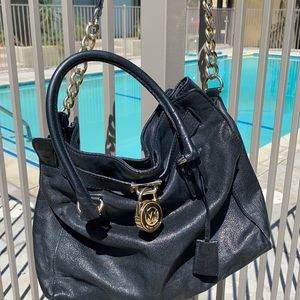 MICHAEL KORS HANDBAG WOMENS BLACK PURSE DESIGNER